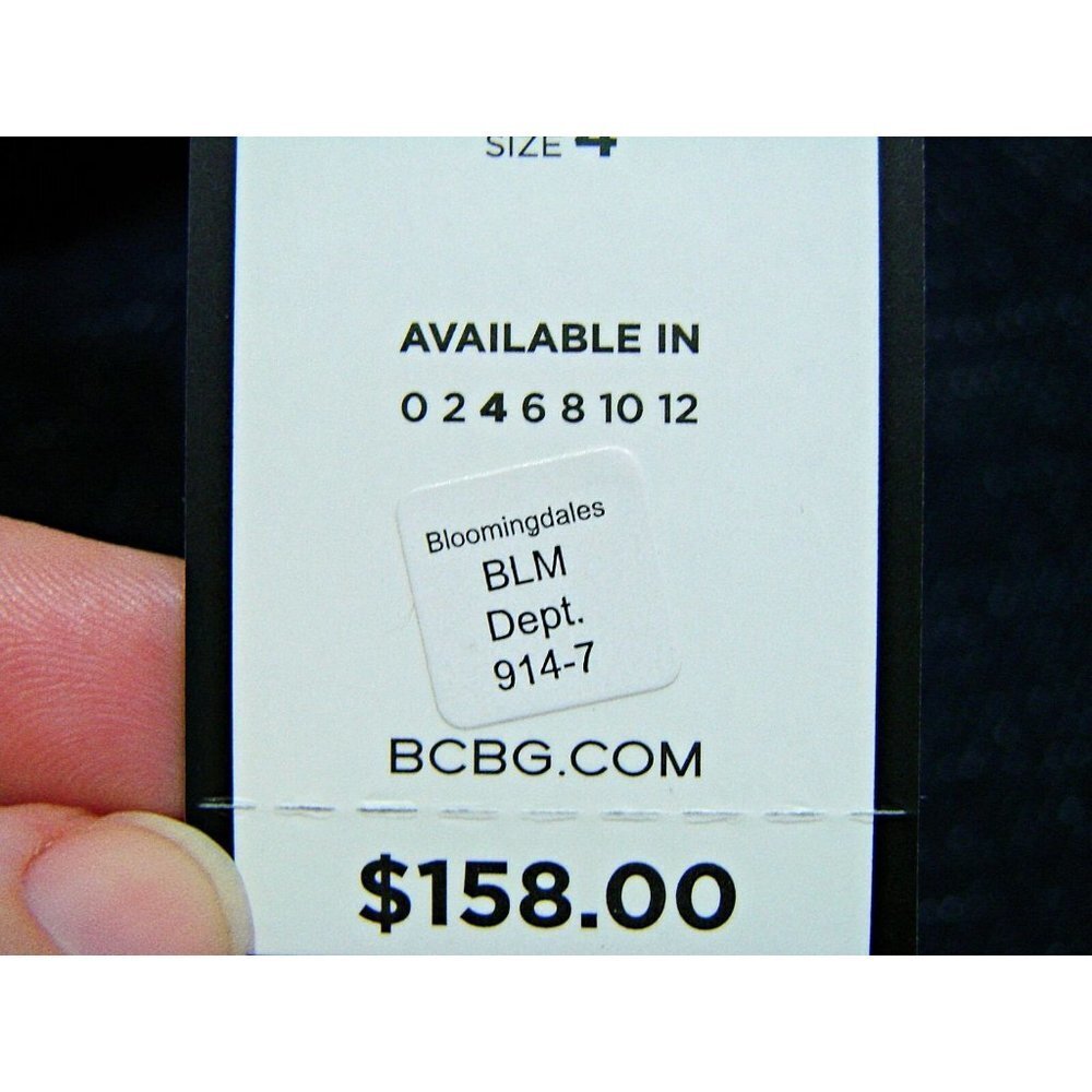 BCBG Maxazria Womens Denim Alden Blocked Hem Straight Skirt Blue Gray Wash Sz 4 - Picture 6 of 12